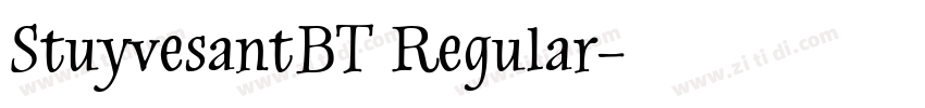 StuyvesantBT Regular字体转换